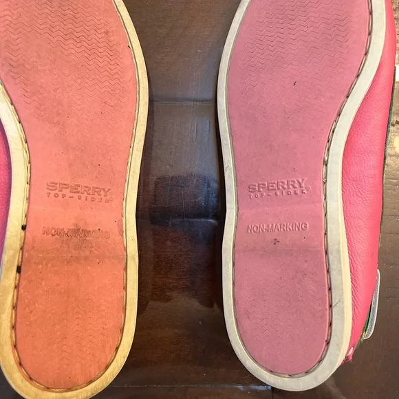 Topsider Sperry woman’s Colorful pink and green Boat Sz 8.5 woman - Picture 7 of 7